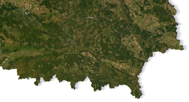 3D model of Belarus elevation