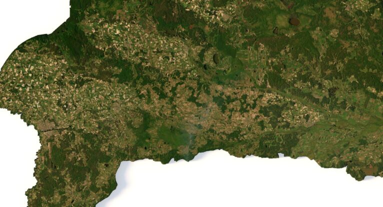 3D map of Belarus topography