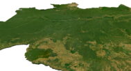 Brazil 3D map