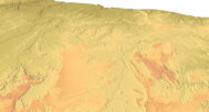 Topographic map Brazil