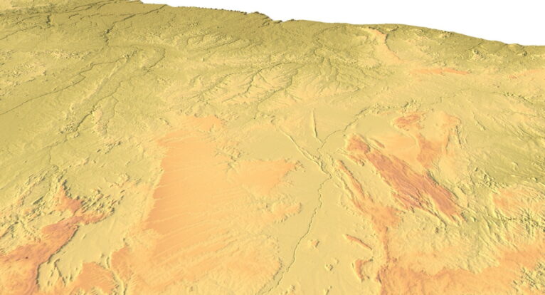 Topographic map Brazil