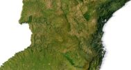 OBJ 3D model of Brazil terrain