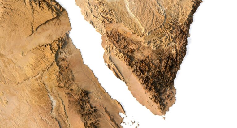 Detailed 3D model of Egypt relief