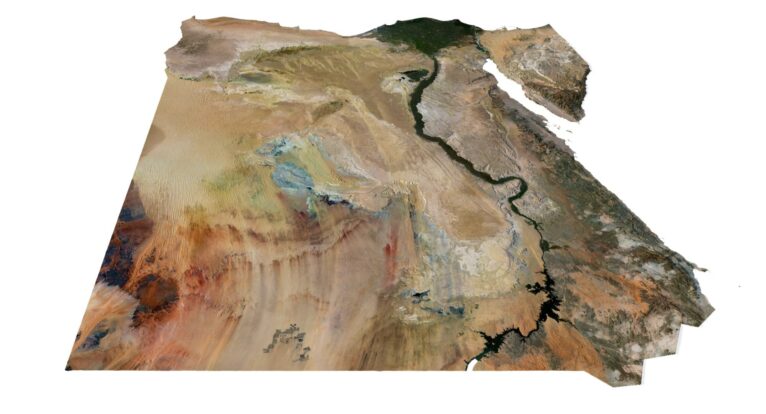 Egypt landscape in 3D
