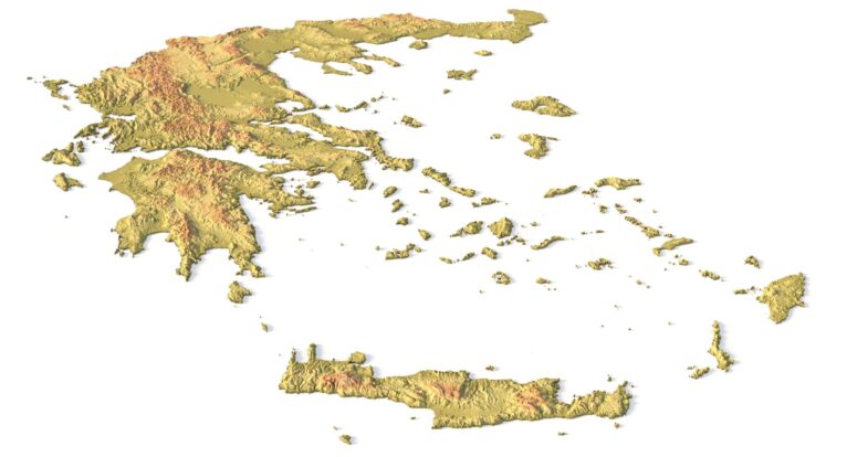 Greece model C4D OBJ STL
