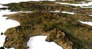 Topographic map Greece