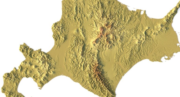 STL 3D model of Japan's relief