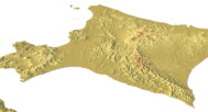 3D map of Japan's topography