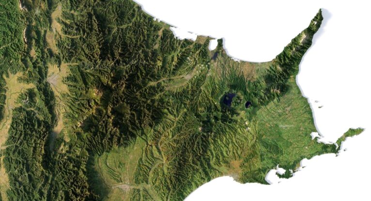 Japan 3D elevation model
