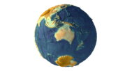 Realistic 3D model of Earth terrain