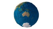 Earth landscape in 3D