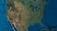 3D terrain model of Earth