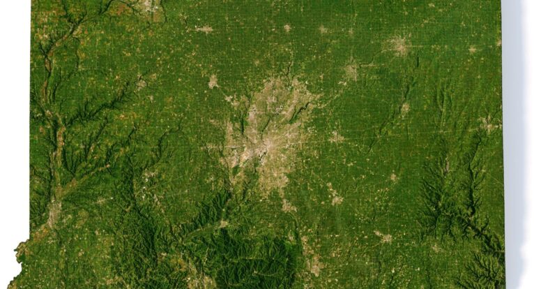 Indiana 3D model terrain - Image 7