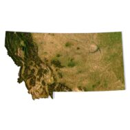 Montana 3D model terrain