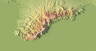 OBJ 3D model of Crimea terrain