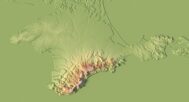 Crimea 3D elevation model