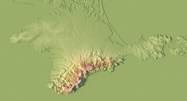 Crimea 3D elevation model