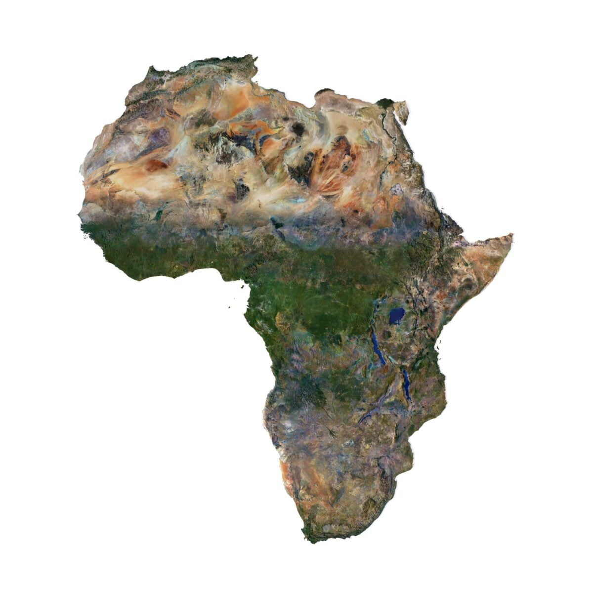 Africa 3D model terrain Africa 3D model terrain