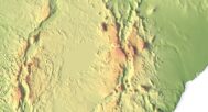 3D map of Africa topography