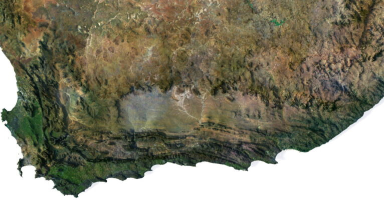STL 3D model of Africa relief