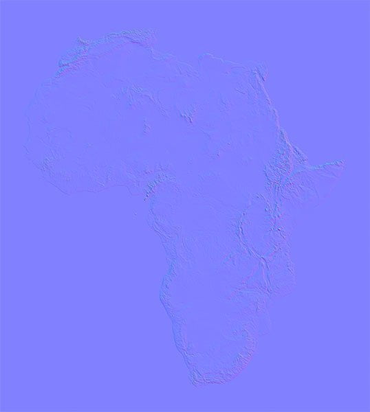 Africa Narmal Map Africa Narmal Map
