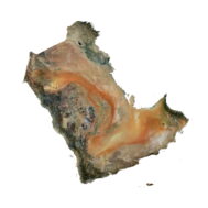 Arabian Peninsula 3D map
