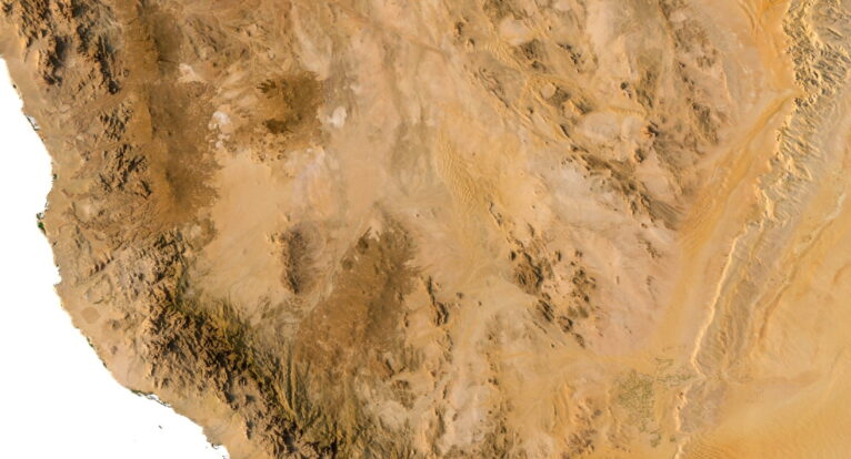 Topographic map Arabian Peninsula