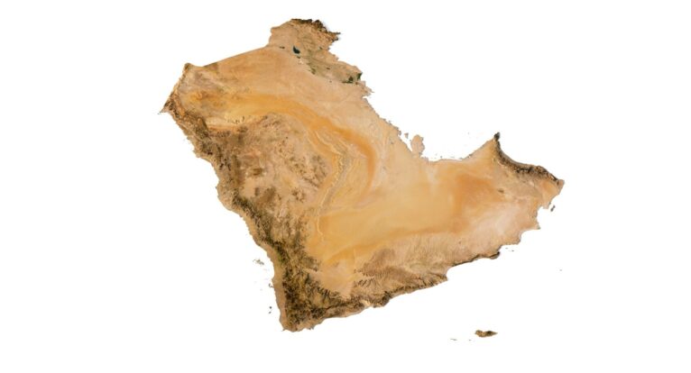Arabian Peninsula model C4D OBJ STL