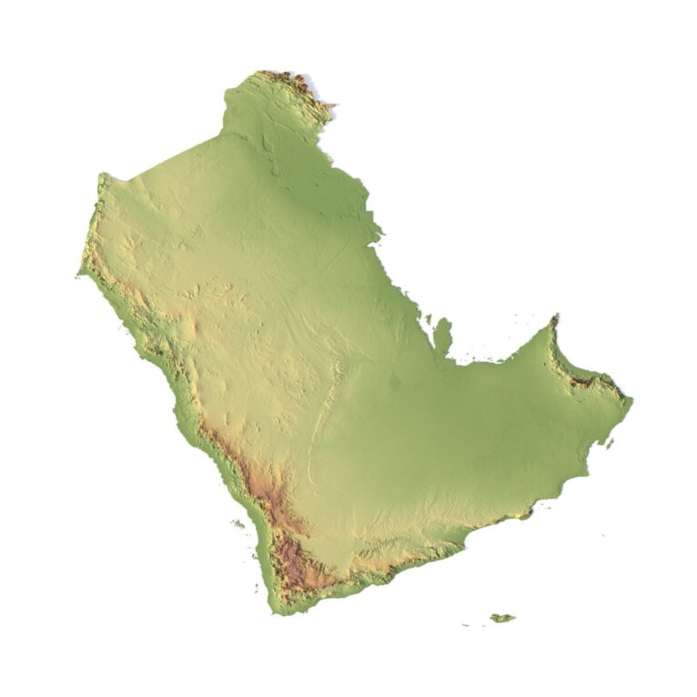 Arabian Peninsula 3D model