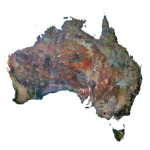Australia 3D model terrain