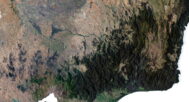 OBJ 3D model of Australia terrain