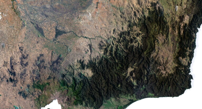 OBJ 3D model of Australia terrain