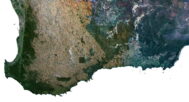 3D relief map of Australia
