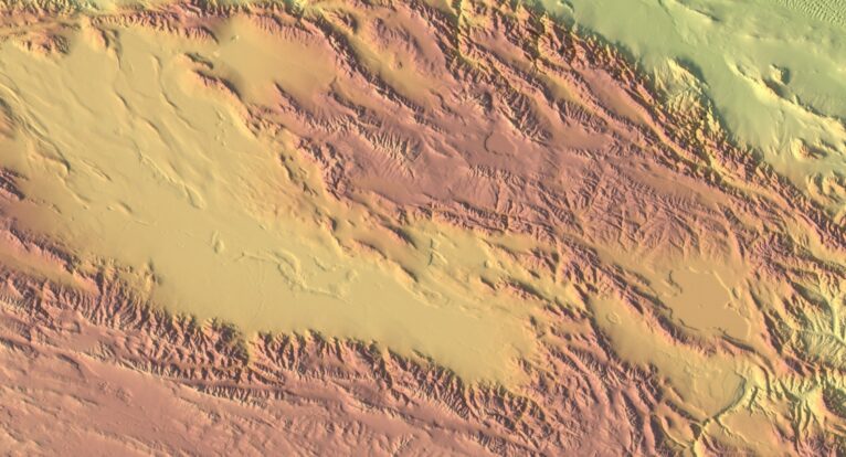 Topographic map China