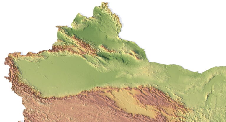 China 3D map