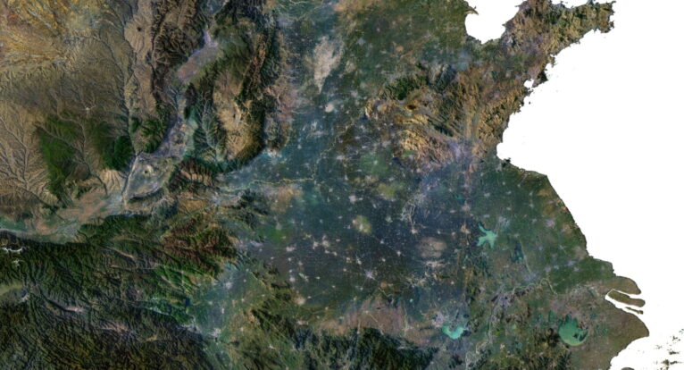 China 3D elevation model