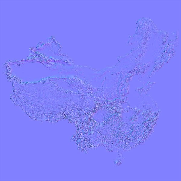 China Normal Map China Normal Map