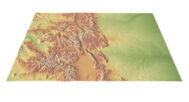 3D terrain model of Colorado