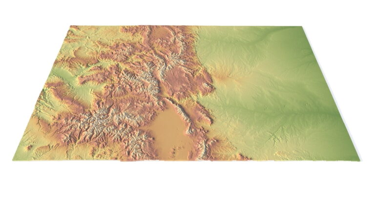 3D terrain model of Colorado