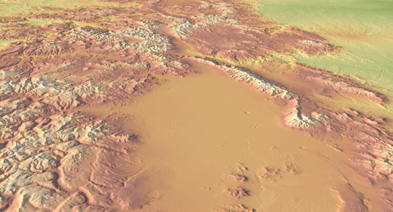 3D map of Colorado topography