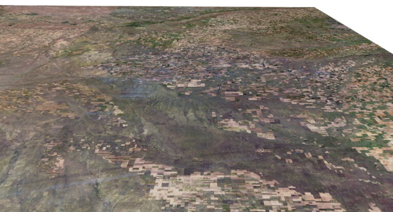 3D model of Colorado elevation