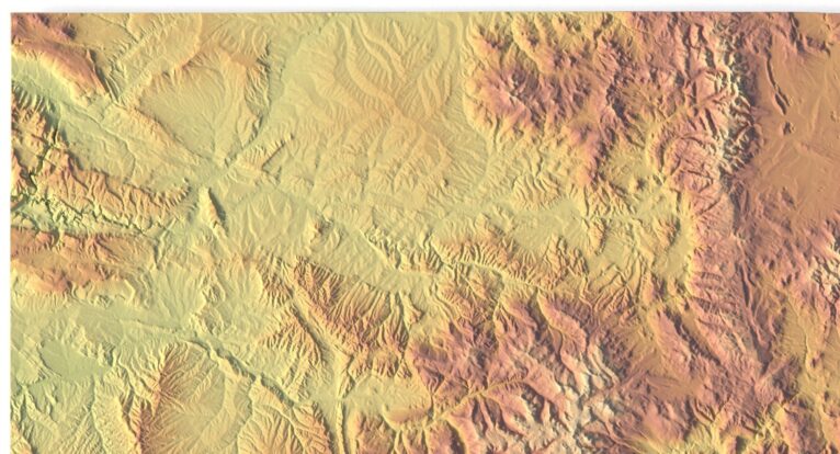 Colorado relief map