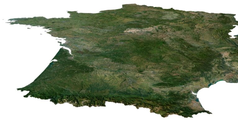 France 3D model in C4D format