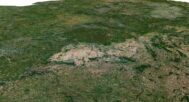 3D relief map of France