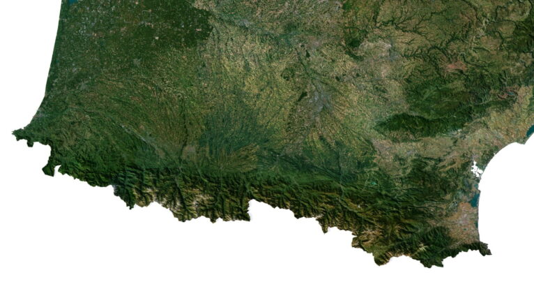 France 3D elevation model