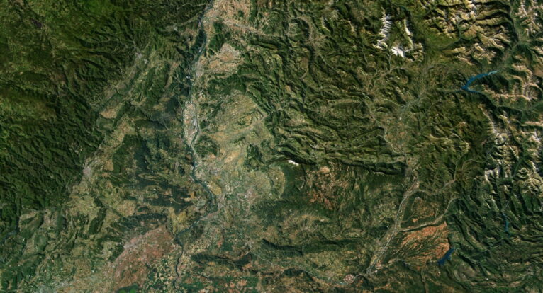 Topographic map France
