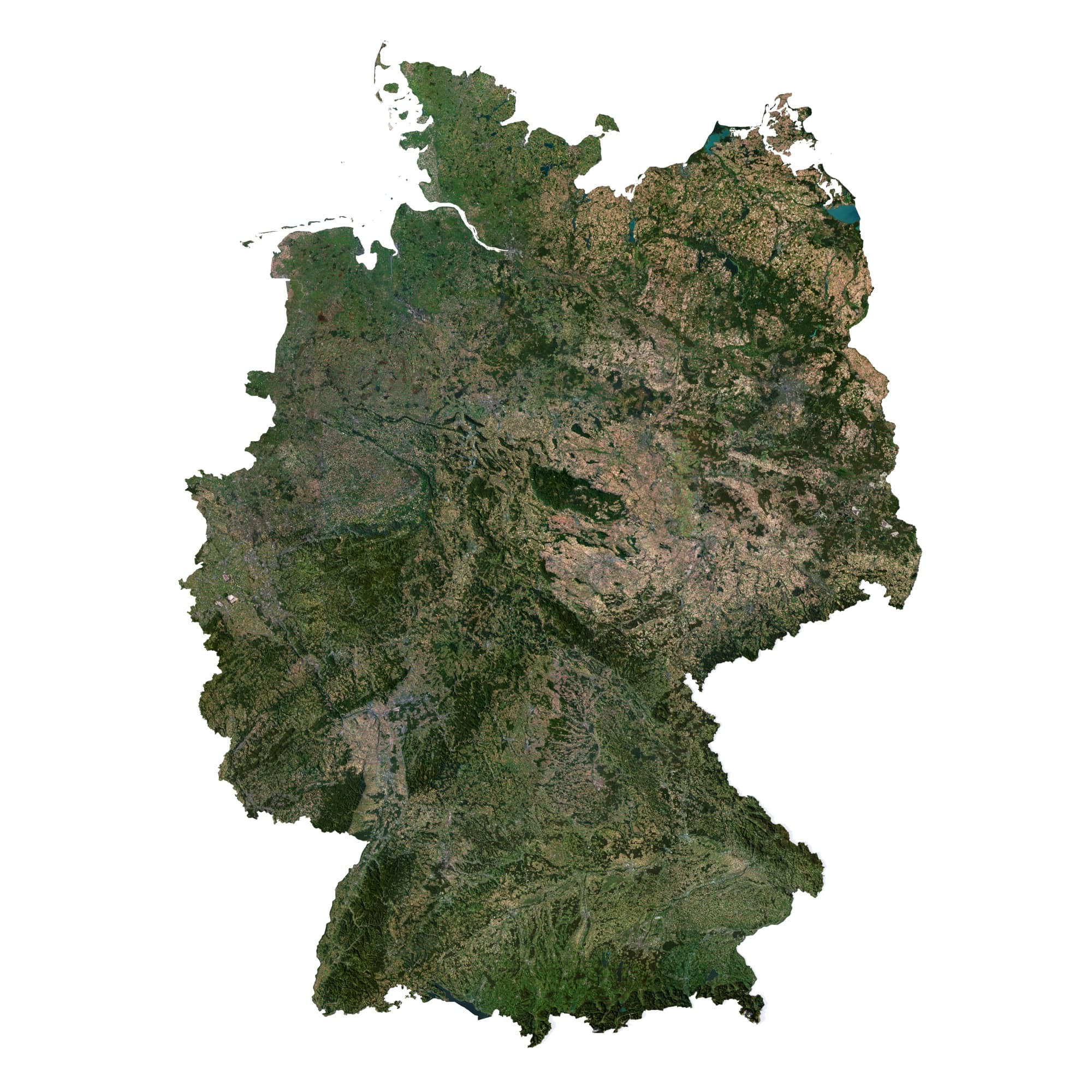 Germany 3D model terrain Germany 3D model terrain