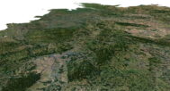 3D terrain model of Germany