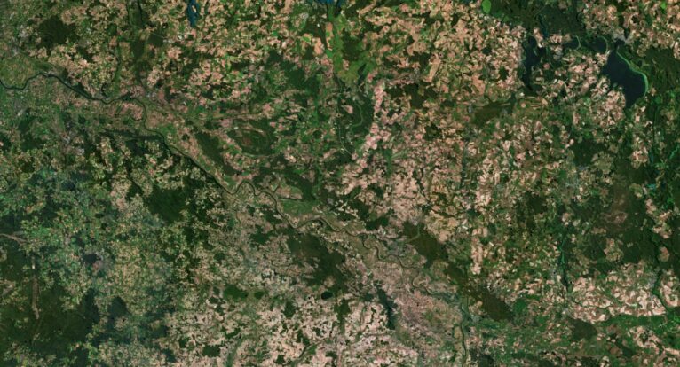 Germany relief map
