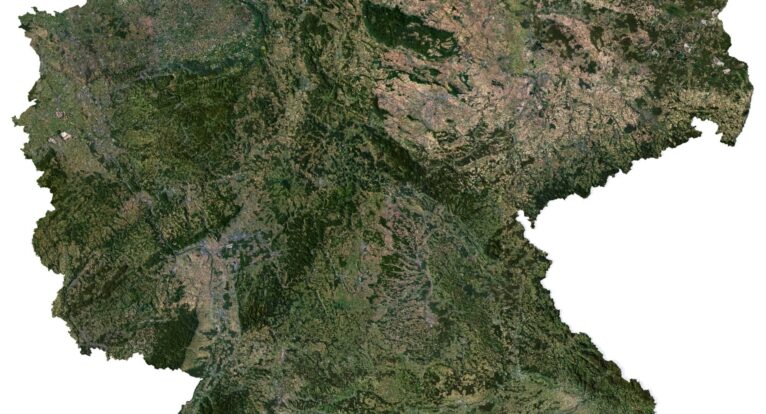 Germany 3D elevation model